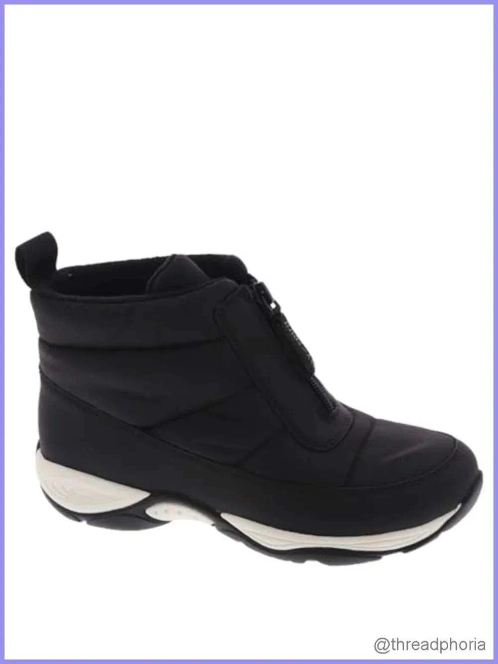 Easy Spirit Edele8 Ankle Snow Boot Round Toe Cotton